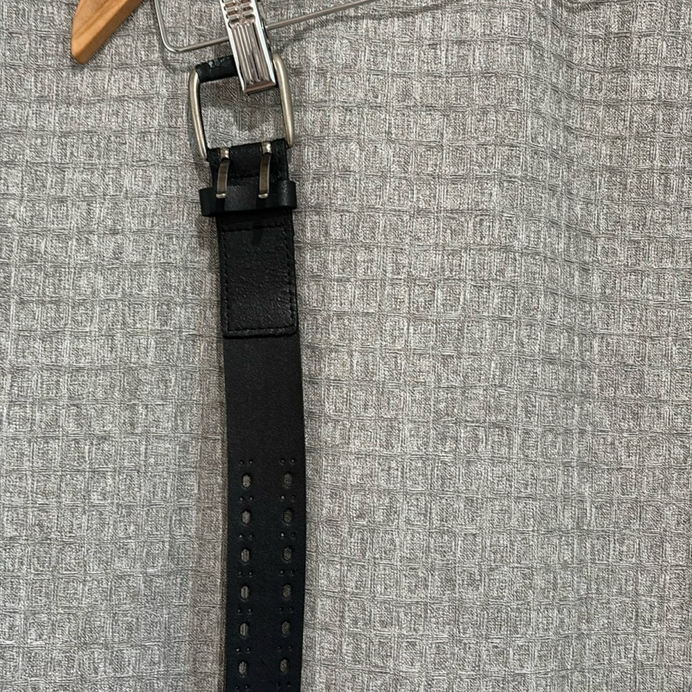 Black Leather Belt Size 18/20